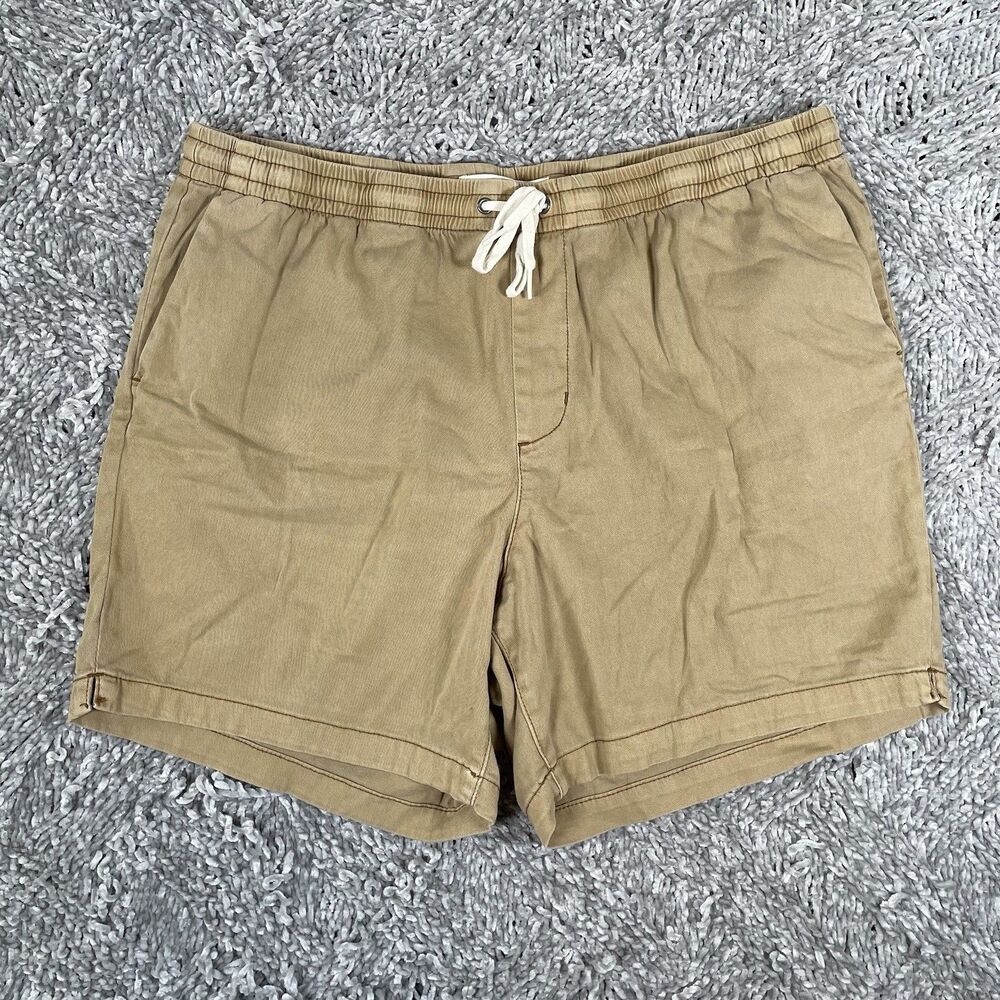 Pacsun Volley Shorts Men’s XL Brown Athletic Chino Drawstring Preppy Golf